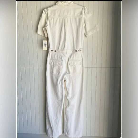 Citizens of Humanity Size 6 Miki Jumpsuit in White Willow NEW!